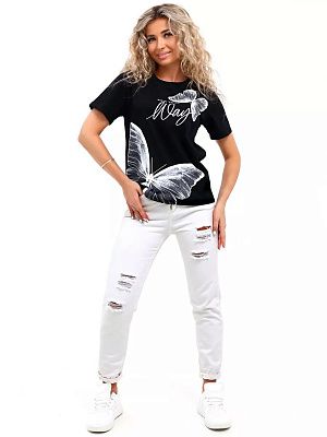 картинка Футболка женская 320 магазин Одежда+ являющийся официальным дистрибьютором в России 